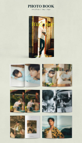 CHA EUN-WOO 2022 OFFICIAL PHOTOBOOK 'MAGAZINE' - B Version Inclusions Photobook