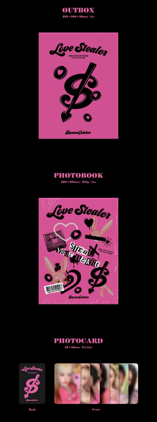 Dreamcatcher Concept Book - Love Stealer Version Inclusions Out Box Photobook Photocard