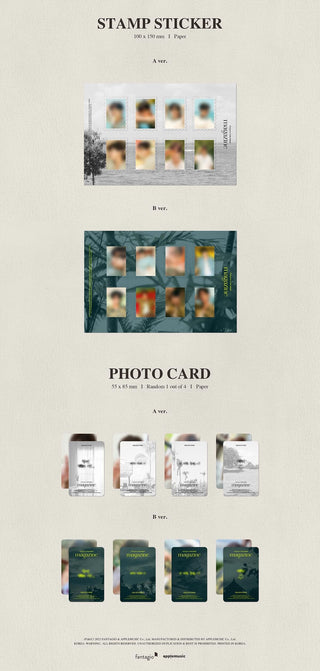 CHA EUN-WOO 2022 OFFICIAL PHOTOBOOK 'MAGAZINE' - SET Version Inclusions Stamp Sticker Photocard