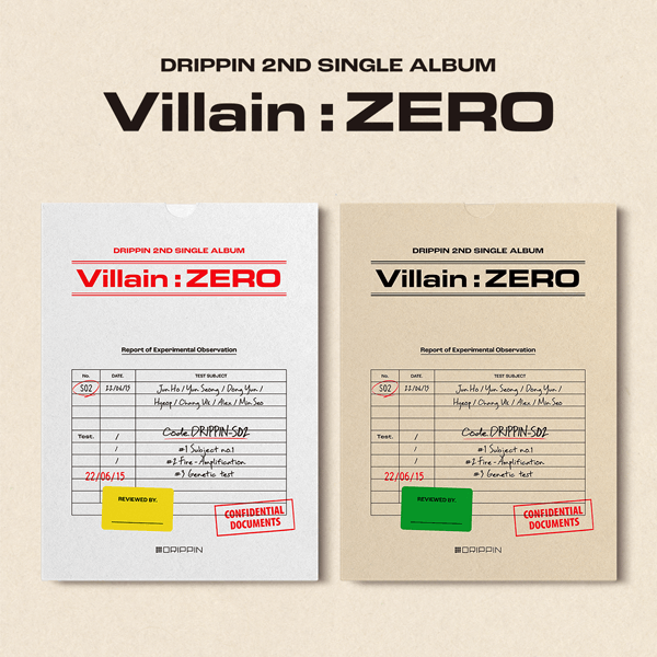 DRIPPIN 2nd Single Album Villain : ZERO - A / B Version