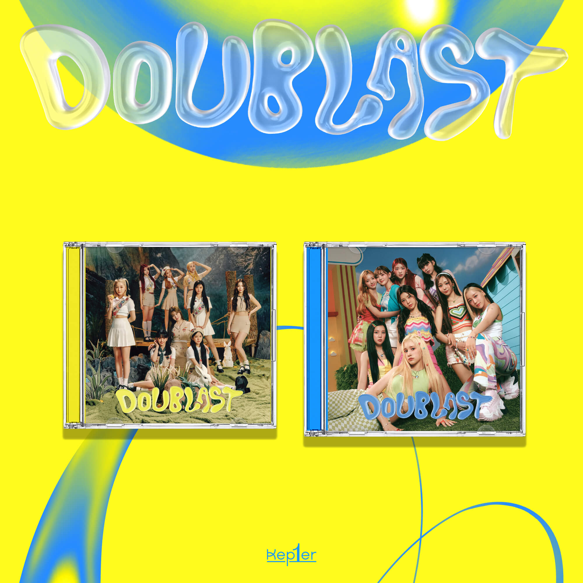 Kep1er 2nd Mini Album DOUBLAST (Jewel Ver.) - LEM0N BLAST / B1UE BLAST Version