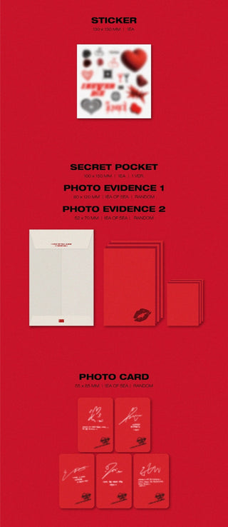 (G)I-DLE I NEVER DIE RiSKY Version Inclusions Sticker Secret Pocket Photo Evidence Photocard