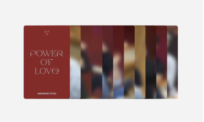 2021 SEVENTEEN CONCERT POWER OF LOVE DVD Inclusions Weverse Pre-order Benefit PVC Photocard