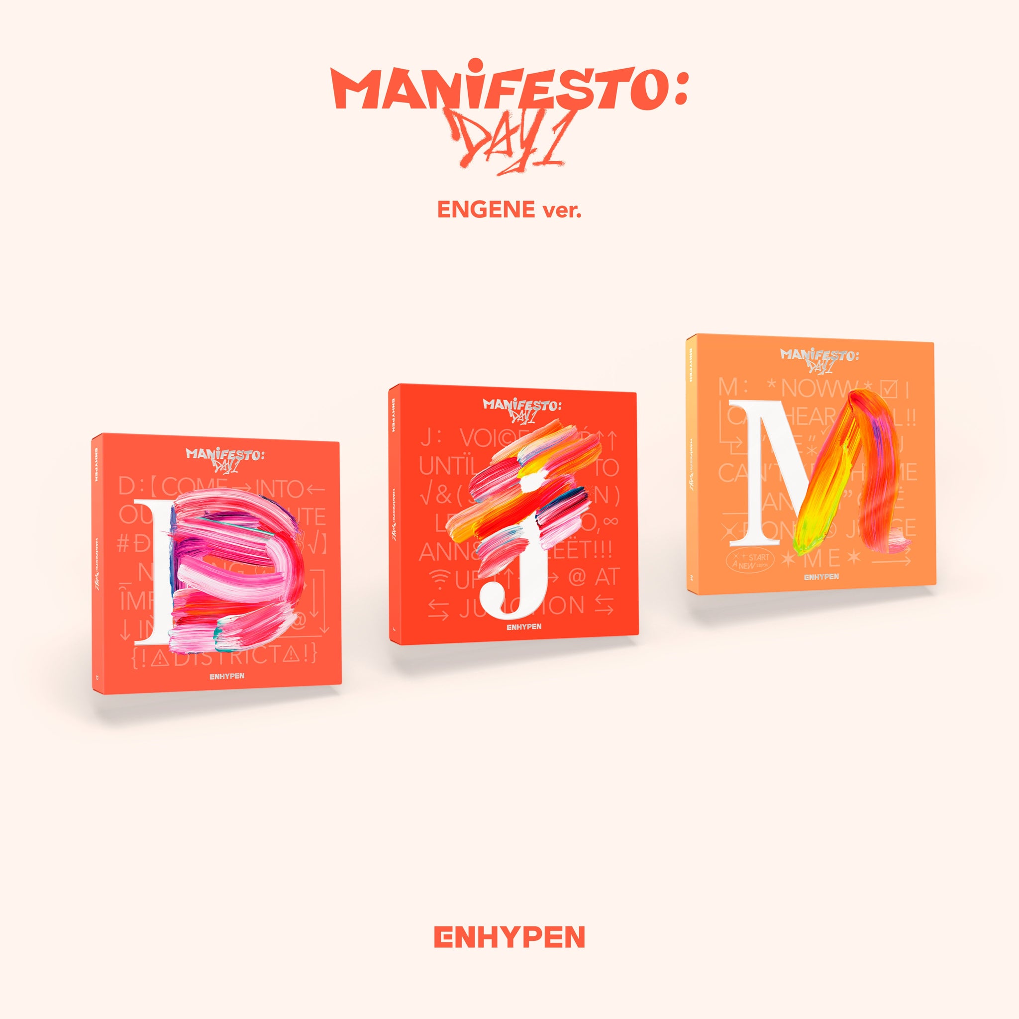 ENHYPEN 3rd Mini Album MANIFESTO: DAY 1 (ENGENE Version) - D / J / M Version