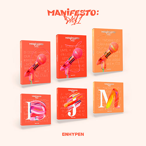 ENHYPEN 3rd Mini Album MANIFESTO: DAY 1 - D / J / M Version ENHYPEN 3rd Mini Album MANIFESTO: DAY 1 (ENGENE Version) - D / J / M Version