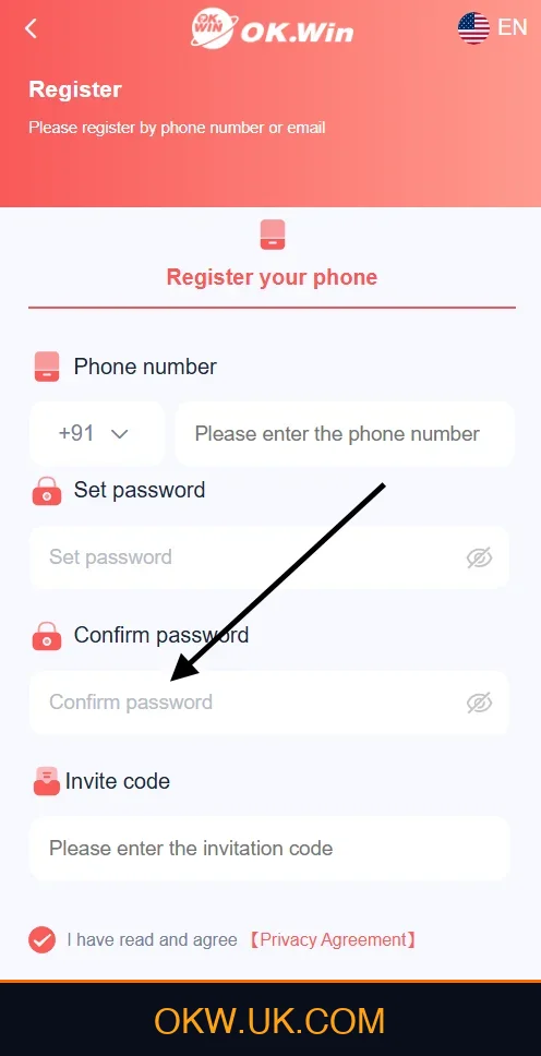 Confirm Account Password on Ok Win